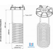 Kit Refrigeração Completo Tampa Fermentador Branco 75/100 Litros