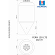 Fermentador Cônico Rotomoldado Branco 150 Litros