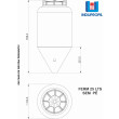 Fermentador Rotomoldado Branco 25 Litros