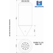 Fermentador Cônico Rotomoldado Bege 75 Litros