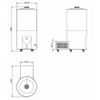 Fermentador Cônico PP Auto Refrigerado c/ Aquecimento 630 Litros - 220v