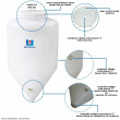 Fermentador Cônico Rotomoldado 50 Litros Branco
