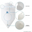 Fermentador Cônico Rotomoldado 50 Litros Branco