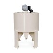 Tanque Misturador 150L PP Fundo Cônico com Agitador 30RPM 