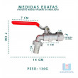 Torneira Metal Esfera ½” Com Bico ½”