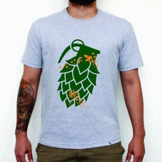 Camiseta Explosão de Amargor - Cinza M