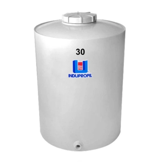 Pipa Polipropileno Fundo Plano 30 Litros Branca
