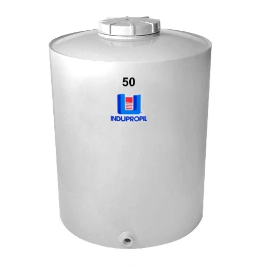 Pipa Polipropileno Fundo Plano 50 Litros Branca
