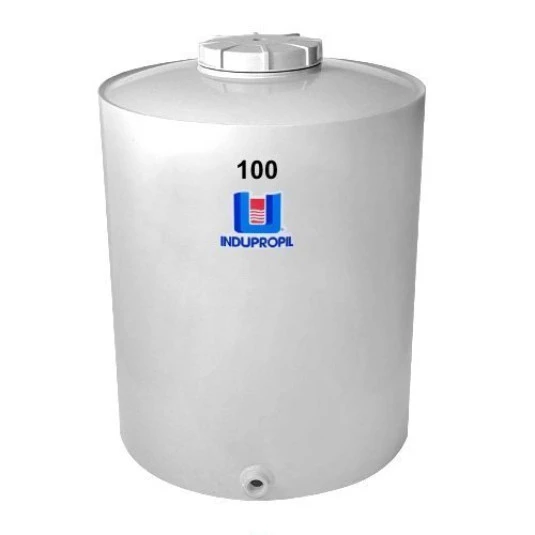 Pipa Polipropileno Fundo Plano 100 Litros Branca