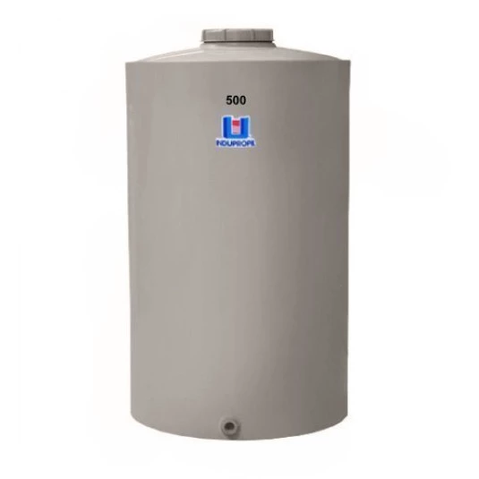 Pipa Polipropileno Fundo Plano 500 Litros Bege