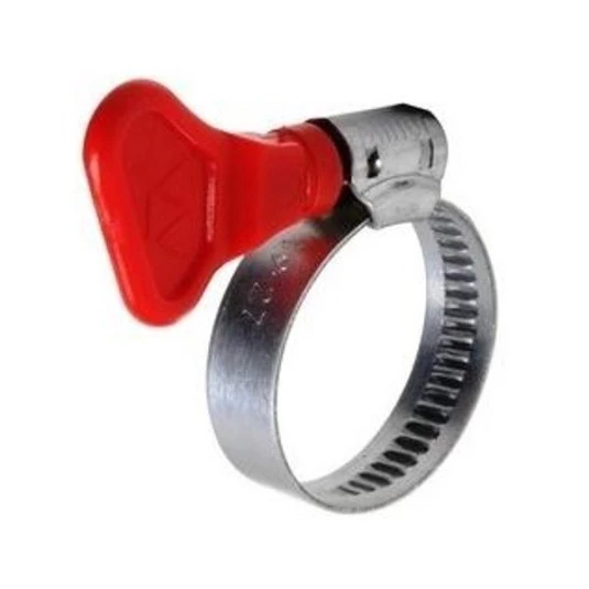 Abraçadeira Zincada Borboleta 19x27mm para Mangueiras 1/2" a 3/4"