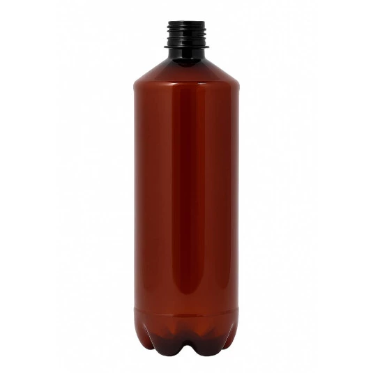 Garrafa Pet Slim 1 Litro Âmbar