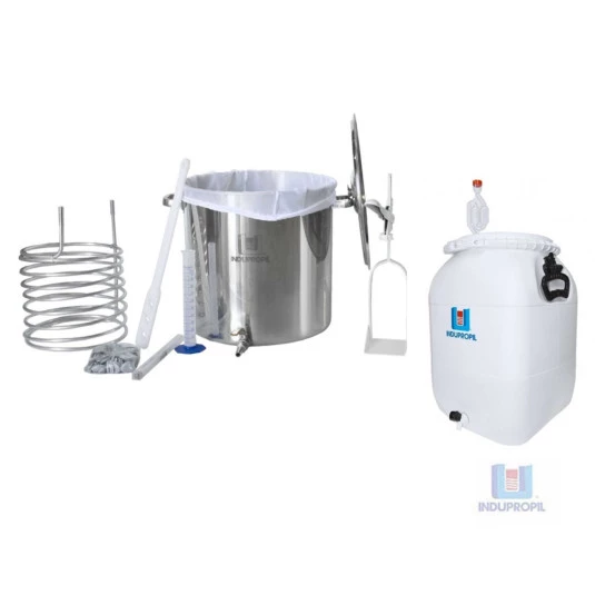 Kit Cervejeiro BIAB inox com Bombona - 20 Litros