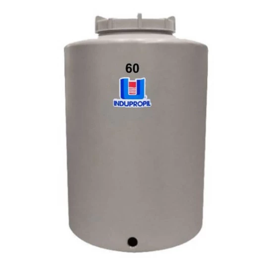 Pipa Polietileno Fundo Plano Rotomoldada 60 Litros Bege