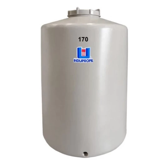 Pipa Polietileno Fundo Plano Rotomoldada 170 Litros Bege