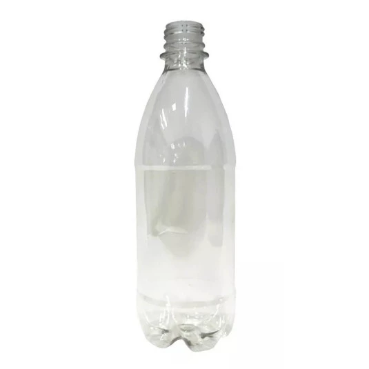 Caixa com 25 Garrafas Pet 500 ml Cristal com Tampa Preta