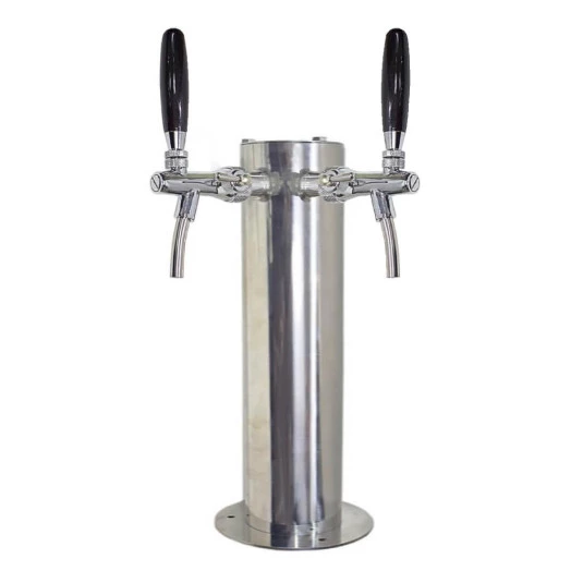 Torre Chopp Inox Plus Com 2 Torneiras Italianas
