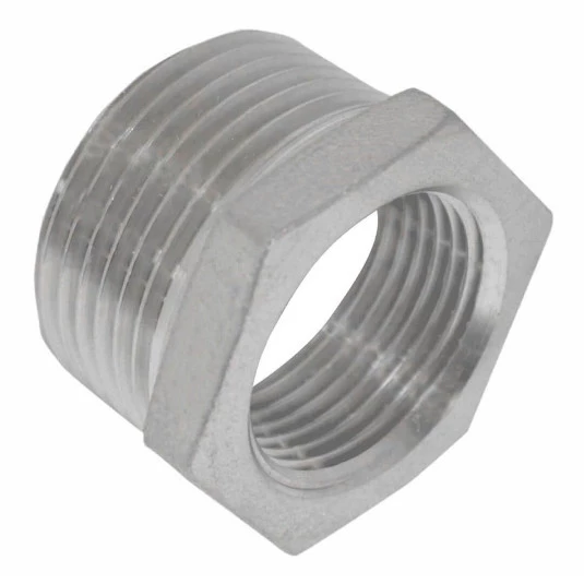 Bucha Redução Inox - Rosca 1/2" x 3/8"