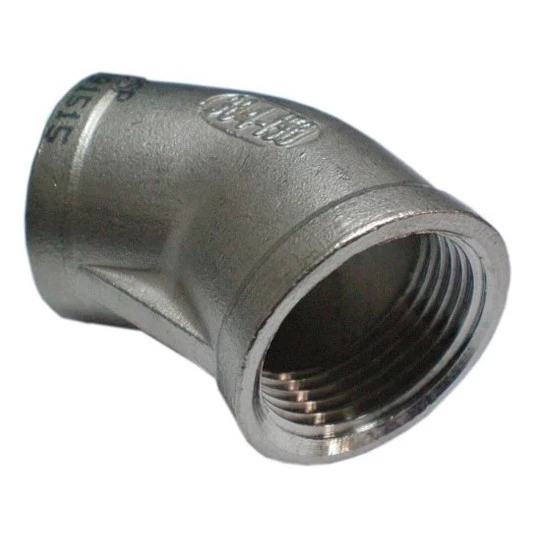 Cotovelo 45 FXF Inox 304 - BSP 3/8”