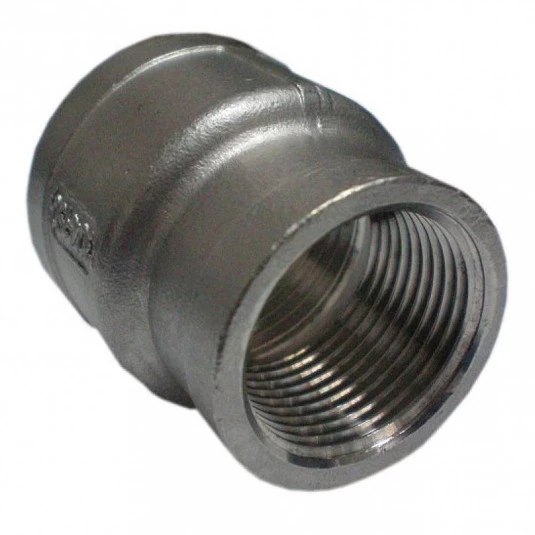 Luva Redução Fêmea Inox 304 BSP 1/2 x 3/8