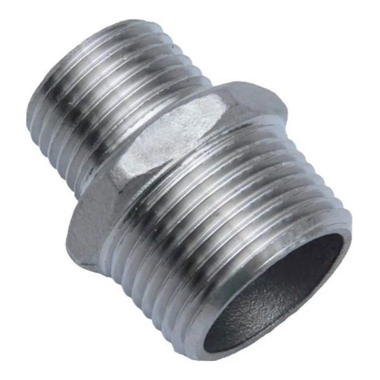 Niple Redução Inox 304 - BSP 3/4” x 1/2"