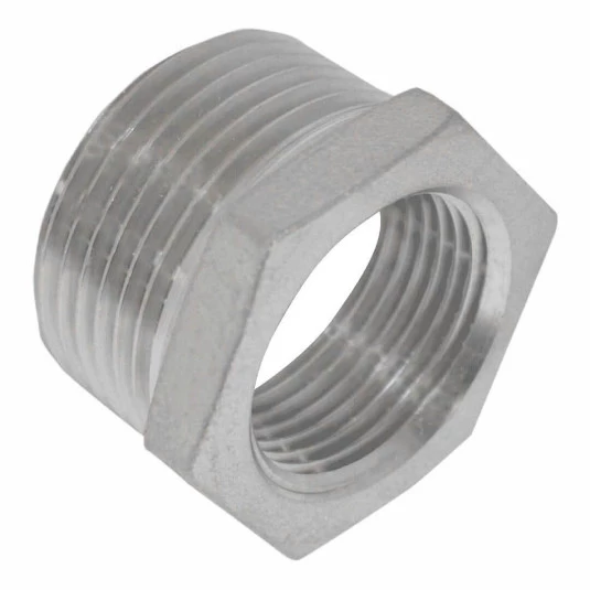 Bucha Redução Inox - Rosca 3/8" x 1/4"