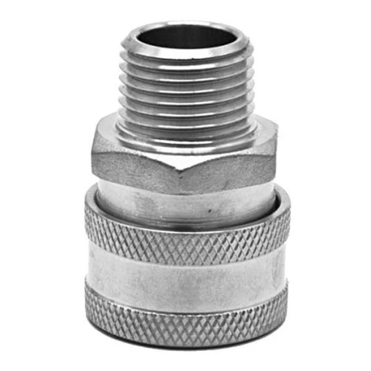 Engate Rápido Fêmea - Rosca Macho 1/2 Inox