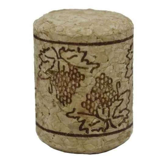 Pacote 100 Rolhas Cortiça Cacho de Uva