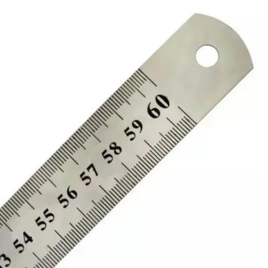 Régua Aço Inox 60cm