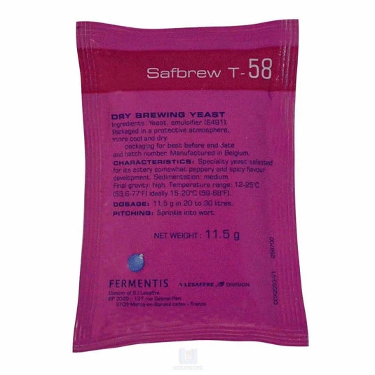 Fermento T-58 Fermentis para Cervejas – 11,5g