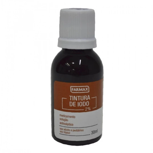 Tintura de Iodo 2% - 30 ml - Teste de Iodo