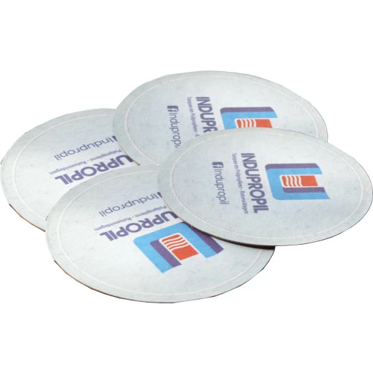 Bolacha Porta Copos de Papelão - Kit 4 und.