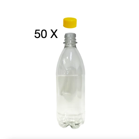 50 garrafas pet 500ml com tampa aparela