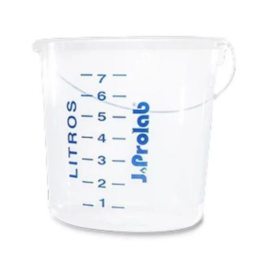 Balde Graduado PP 9 Litros Transparente