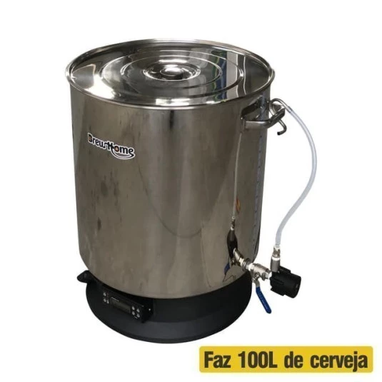 Microcervejaria Single Vessel BrewHome Link Bluetooth 100 Inox - 220v