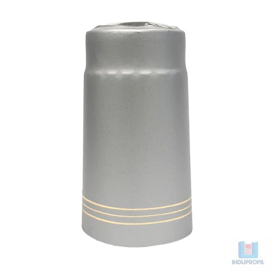 A cápsula para garrafa de vinho ou lacre térmoencolhivel para garrafas de vinhos cor prata