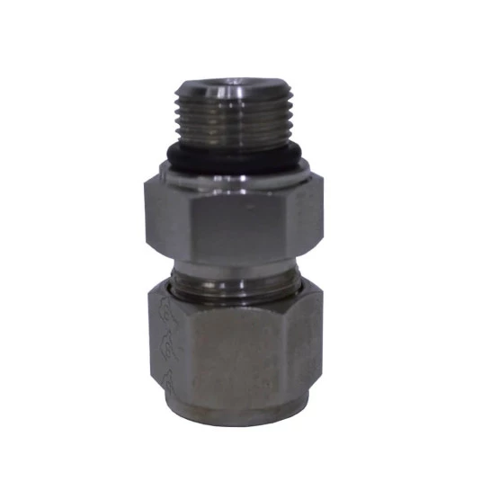 Conector Macho Dupla Anilha 3/8 OD x 1/2"