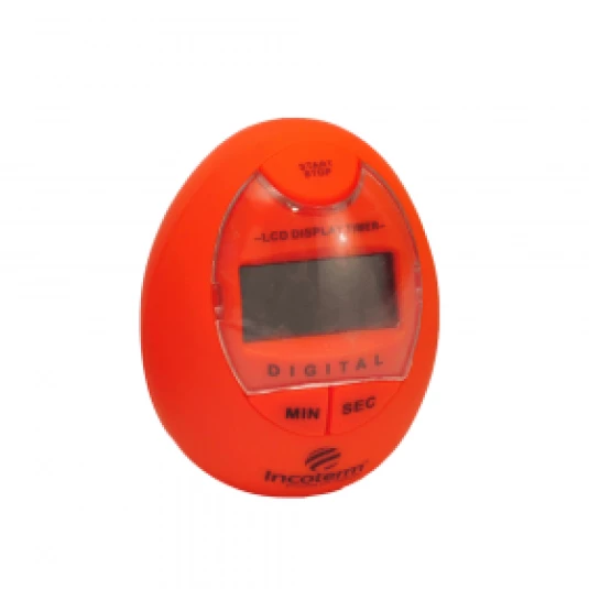 Timer Digital Modelo Oval Laranja