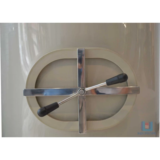 Porta de Visita Completa para Pipas 375x255 mm PP Bege