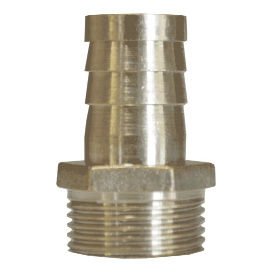 Espigão Latão Macho Aumento de 1/4" x 3/8"