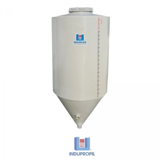 Fermentador Cônico PP Bege 630(500) Litros Parede Dupla