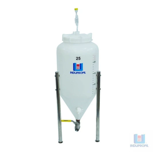 Fermentador Cônico Roto Plus 25 Litros Branco - Completo