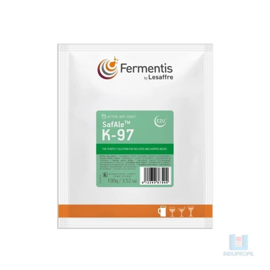 Fermento Levedura para Cerveja Fermentis K-97 - Pct 100 gr
