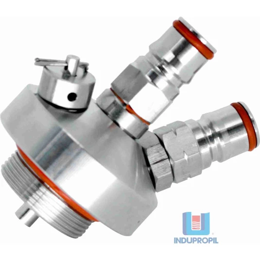 Tampa Para Growler (Barril) Em Inox com Terminais Ball Lock