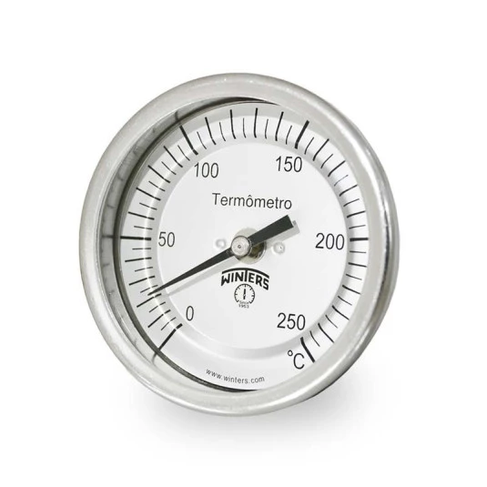 Termômetro Bimetálico 3x1/2 Inox 0-250°C - 150mm