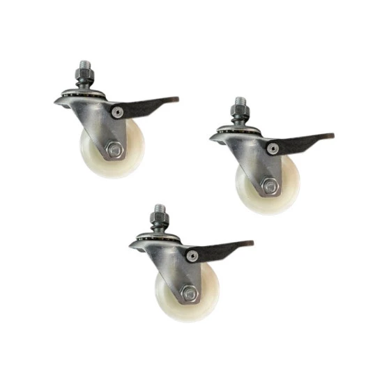 Kit com 3 Rodízios para Fermentadores Linha Plus
