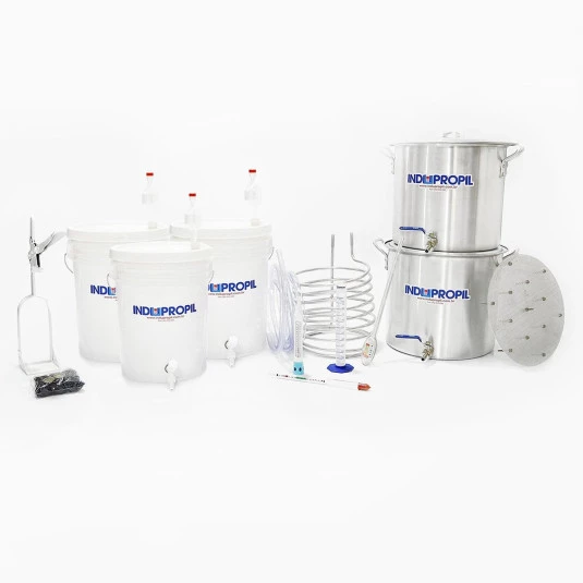 Kit Cervejeiro 2 Caldeirões Alumínio - Faça 60 Litros