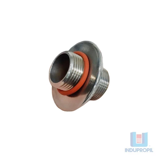 Niple Inox Flange com Oring para Válvula de Caldeirão BSP 1/2