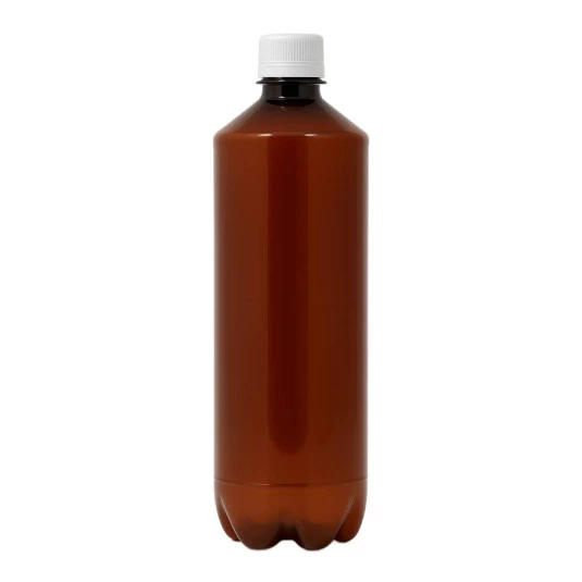 Pacote 78 Garrafas Pet Slim 1 Litro Âmbar C/ Tampa