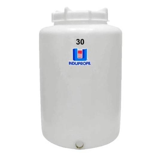 Pipa Polietileno Rotomoldada Fundo Plano 30 Litros Branca